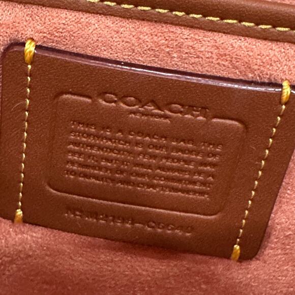 Coach Studio Shoulder Bag Crocodile-embossed Leather in Light Coral - Picture 11 of 14